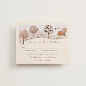"Countryside" - RSVP Cards in Autumnal by Paper Sun Studio - Front