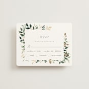 "Garden Serenity" - RSVP Cards in Greenery by Itsy Belle Studio - Front
