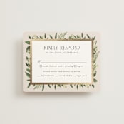 "Bliss" - RSVP Cards in Champagne by Leah Bisch - Front