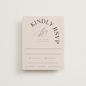 "The Arc" - RSVP Cards in Truffle by Vera Lim - Front