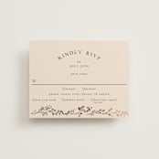 "Monogrammed Floral" - RSVP Cards in Harvest by Susan Moyal - Front