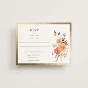"Enchanting" - RSVP Cards in Burgundy by Susan Moyal - Front