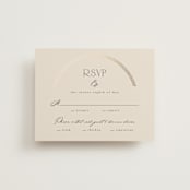 "Misha" - RSVP Cards in Latte by Kristie Kern - Front