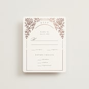 "Gilded nouveau frame" - RSVP Cards in Onyx by Ana de Sousa - Front