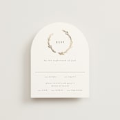 "Panache" - RSVP Cards in Onyx by Kristie Kern - Front