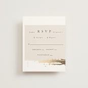 "Modern Serene" - RSVP Cards in Blush by Hannah Williams - Front