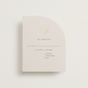 "Eloquent" - RSVP Cards in Ivory by Angela Thompson - Front