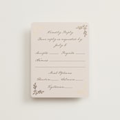 "Manuet" - RSVP Cards in Vanilla by Petra Kern - Front