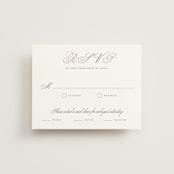 "Formally" - RSVP Cards in Mist by Sarah Brown - Front