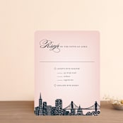 "Big City - San Francisco" - RSVP Cards in Blush by Hooray Creative - Front