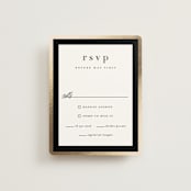 "Handsome Border" - RSVP Cards in Chalkboard by Hooray Creative - Front