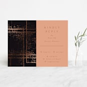 "Dazzling" - RSVP Cards in Noir by Phrosné Barwood - Front