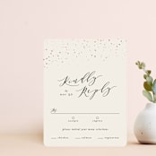 "Evergreen" - RSVP Cards in Shamrock by Leah Bisch - Front