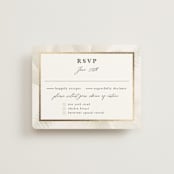 "Roses & Greenery" - RSVP Cards in Aubergine by Susan Moyal - Front