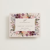 "Fleur" - RSVP Cards in Blush by Lori Wemple - Front