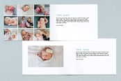 "Precious Name" - Birth Announcements in Baby Blue by Papermints - Interior Options