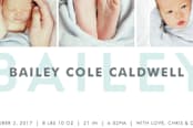 "Precious Name" - Birth Announcements in Baby Blue by Papermints - Close-Up