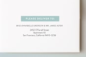 "Precious Name" - Birth Announcements in Baby Blue by Papermints - FREE Recipient Addressing