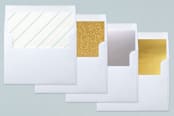 "Precious Name" - Birth Announcements in Baby Blue by Papermints - Slip-In Envelope Liners