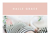 "Stacked" - Birth Announcements in Petal by Snow and Ivy - Close-Up