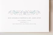 "Secret Garden" - Birth Announcements in Strawberry by Ana de Sousa - FREE Recipient Addressing