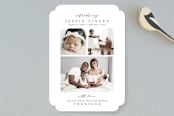 "Elegant Collage" - Birth Announcements in Ink by Ana Sharpe - Front