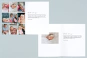 "Elegant Collage" - Birth Announcements in Ink by Ana Sharpe - Interior Options
