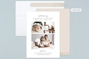 "Elegant Collage" - Birth Announcements in Ink by Ana Sharpe - Assembled