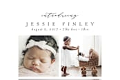 "Elegant Collage" - Birth Announcements in Ink by Ana Sharpe - Close-Up