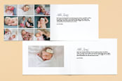 "Type Type Baby" - Birth Announcements in Sky by Kimberly FitzSimons - Interior Options