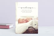 "elegant name" - Birth Announcements in Ebony by Emily Betts - Front
