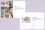 "elegant name" - Birth Announcements in Ebony by Emily Betts - Interior Options