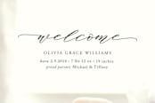"elegant name" - Birth Announcements in Ebony by Emily Betts - Close-Up