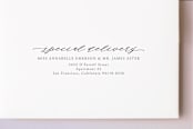 "elegant name" - Birth Announcements in Ebony by Emily Betts - FREE Recipient Addressing