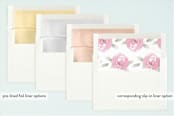 "Sweet As A Rose" - Birth Announcements in Rose Pink by J. Dario Design Co. - Slip-In Envelope Liners
