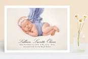 "Lucette" - Birth Announcements in Ink by Megan Davis - Front