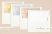"Lucette" - Birth Announcements in Ink by Megan Davis - Slip-In Envelope Liners