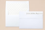 "Lucette" - Birth Announcements in Ink by Megan Davis - Liner and Label