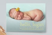 "Hello Baby" - Birth Announcements in Daffodil by Annie Clark - Front