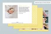 "Hello Baby" - Birth Announcements in Daffodil by Annie Clark - Back of Card