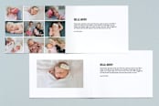 "Bold Beginnings" - Birth Announcements in Pepper by Jennifer Thomke - Interior Options