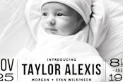"Bold Beginnings" - Birth Announcements in Pepper by Jennifer Thomke - Close-Up