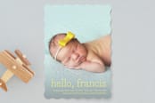 "Hello Baby" - Birth Announcements in Daffodil by Annie Clark - Front