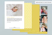 "Hello Baby" - Birth Announcements in Daffodil by Annie Clark - Back of Card