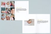 "Hello Baby" - Birth Announcements in Daffodil by Annie Clark - Interior Options