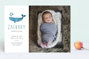 "Whale Hello" - Birth Announcements in Sky by Eric Clegg - Front