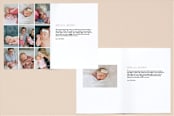 "Woodland Baby" - Birth Announcements in Plum by Ana de Sousa - Interior Options