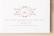 "Woodland Baby" - Birth Announcements in Plum by Ana de Sousa - FREE Recipient Addressing