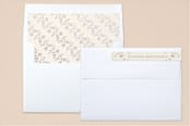 "Woodland Baby" - Birth Announcements in Plum by Ana de Sousa - Liner and Label
