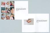 "Twin Joy" - Birth Announcements in Seaglass by Erica Krystek - Interior Options
